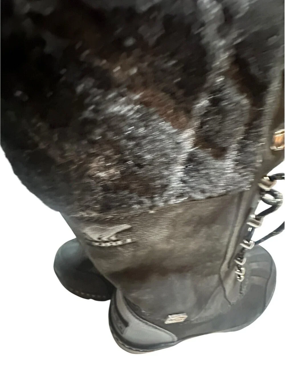 Sorel Women Whistler Tall Boot Black Stone Waterproof NL2984 010 - size 7.5